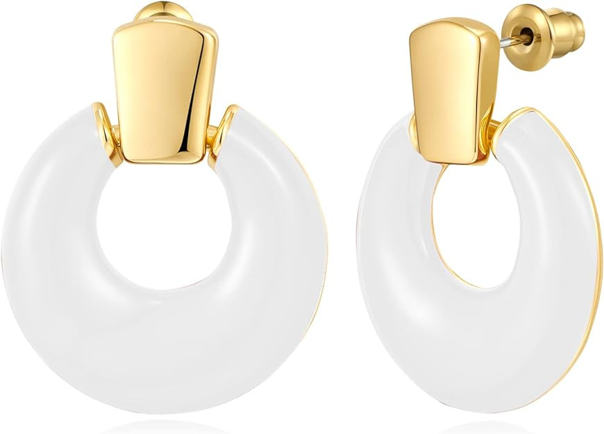 Gold Silver Hoop Dangle Earrings For Women Statement Retro Earrings Multiple Styles Jewelry for B... | Amazon (US)