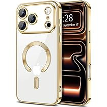 Hython Magnetic Clear for iPhone 17 Pro Case with Camera Lens Protector [Compatible with MagSafe]... | Amazon (US)