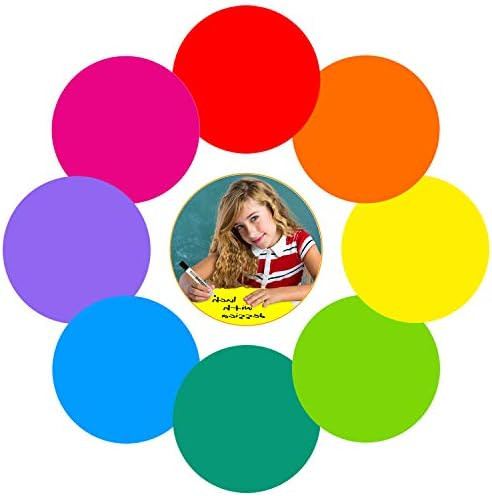 Colorful Dry Erase Dots Circles Whiteboard Marker Removable Vinyl Stickers Spots Wall Decals for ... | Amazon (US)