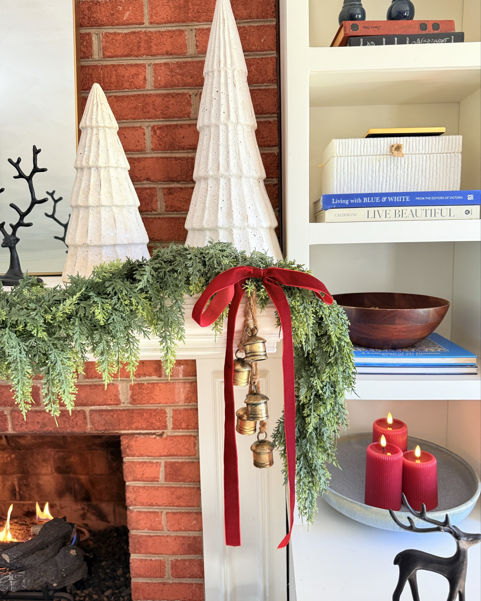 SENJIE Realistic Touch Cedar Garland . Christmas garland . Christmas home decor . Traditional home decor . 

#ltkfinds #ltk

#LTKHome #LTKFindsUnder50 #LTKSeasonal