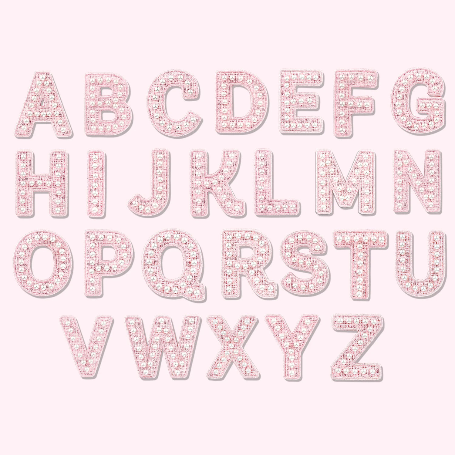 Pink Pearl Letter Patch | Stoney Clover Lane