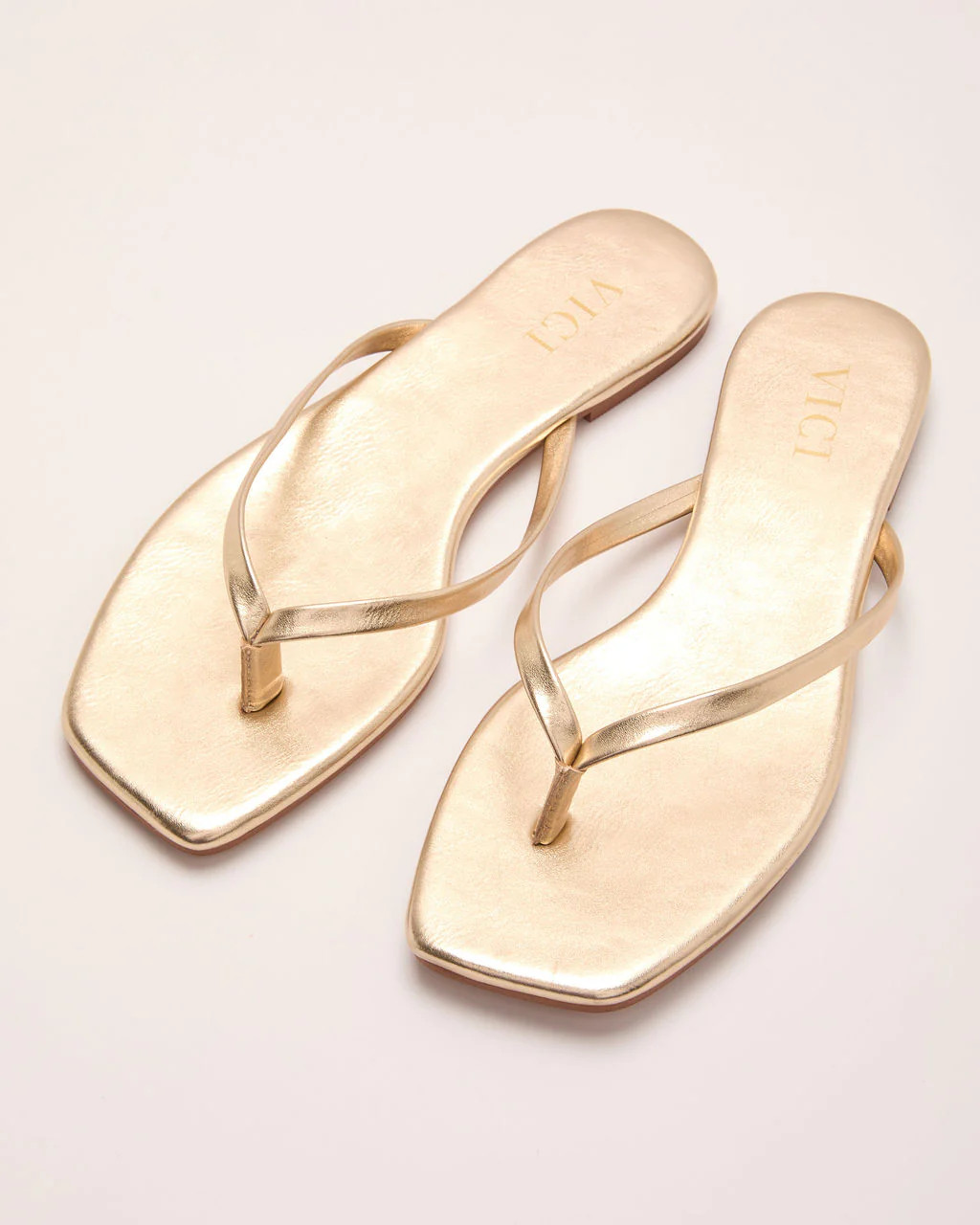Gael Metallic Thong Sandals | VICI