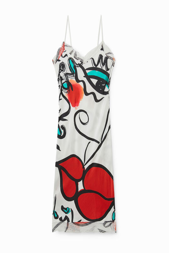 Lingerie dress "El beso" print | Desigual.com | Desigual (US)