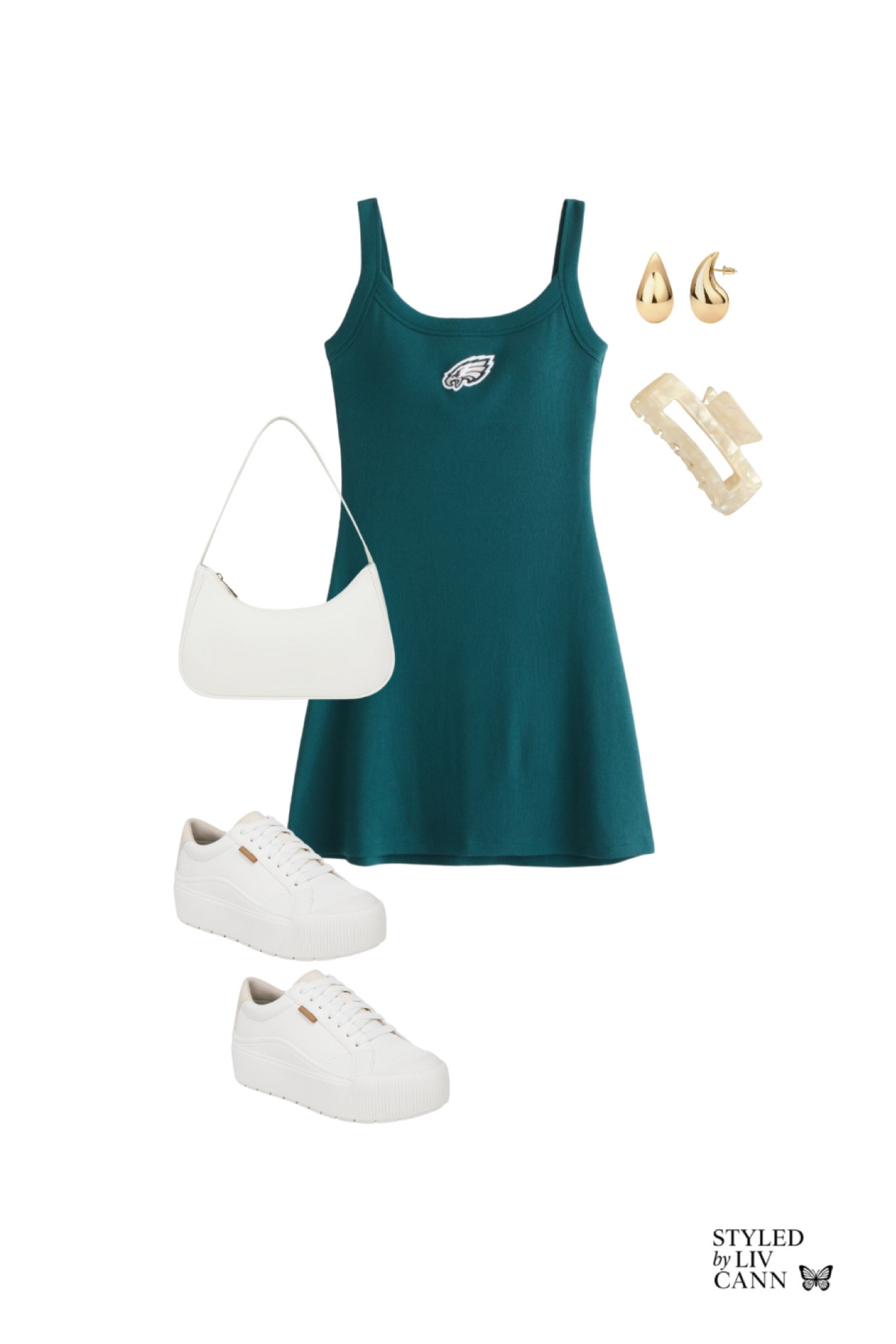What I’d wear to an NFL game or tailgate. Go birds 💚 

#LTKStyleTip #LTKSeasonal