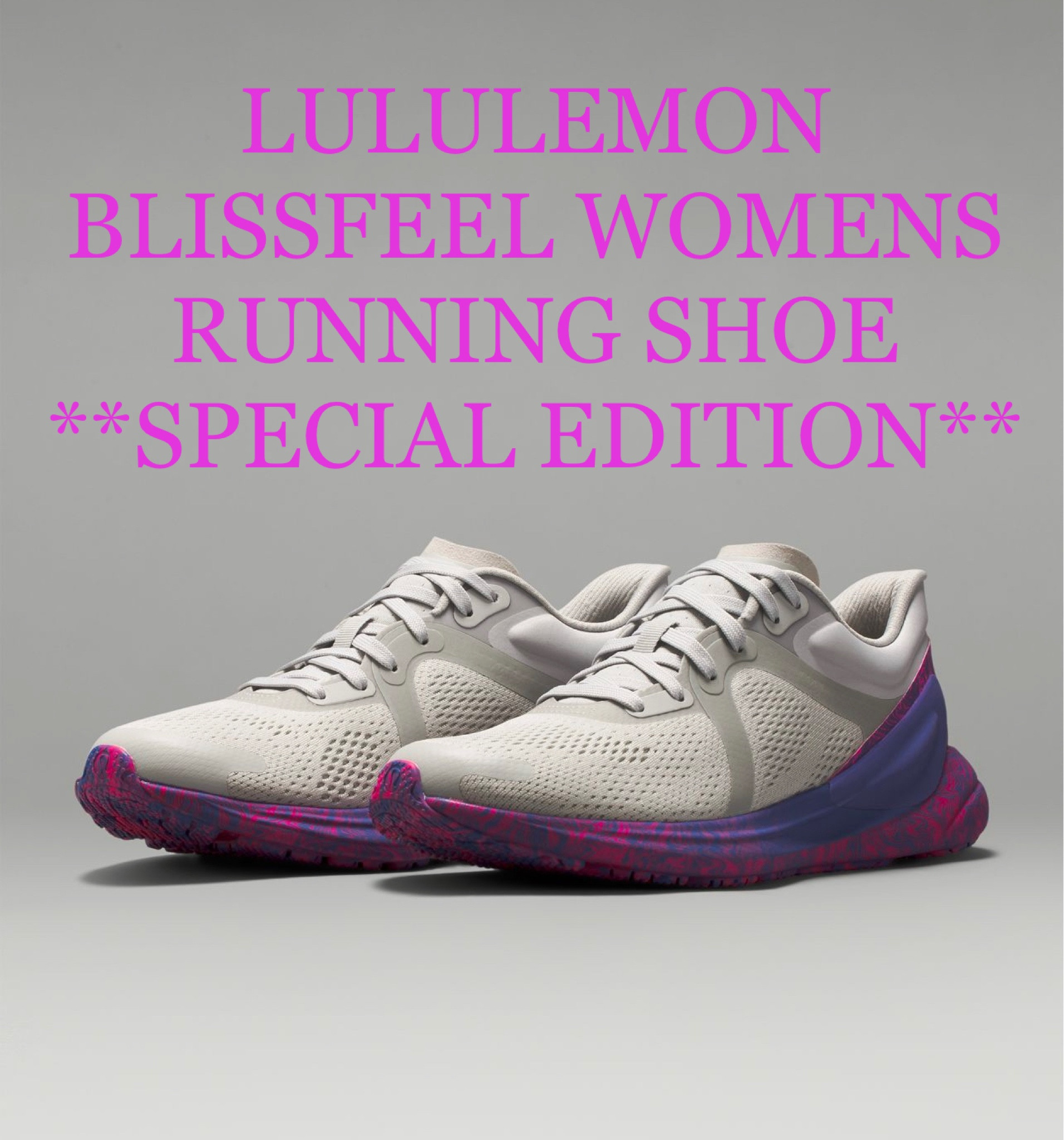 NEW LULULEMON BLISSFEEL WOMENS RUNNING SHOE COLOR!!! **SPECIAL EDITION** perfect Christmas gift idea!! 😍😍

#LTKshoecrush #LTKHoliday #LTKSeasonal