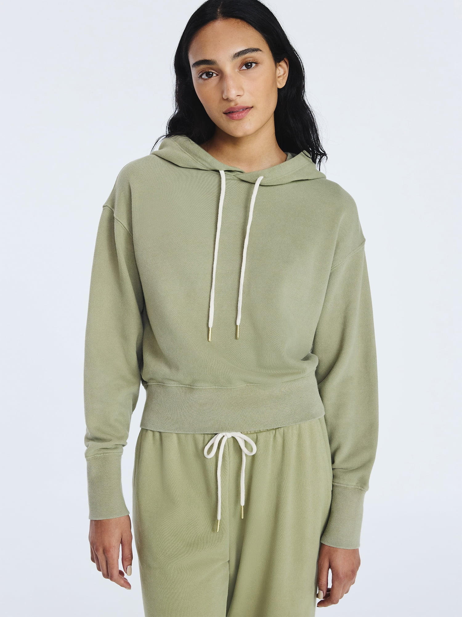 Free Assembly Women’s and Women's Plus Cropped Pullover Hoodie Sweatshirt, Sizes XS-4X | Walmart (US)