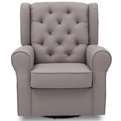 Delta Children Emma Nursery Glider Swivel Rocker Chair - French Gray | Target