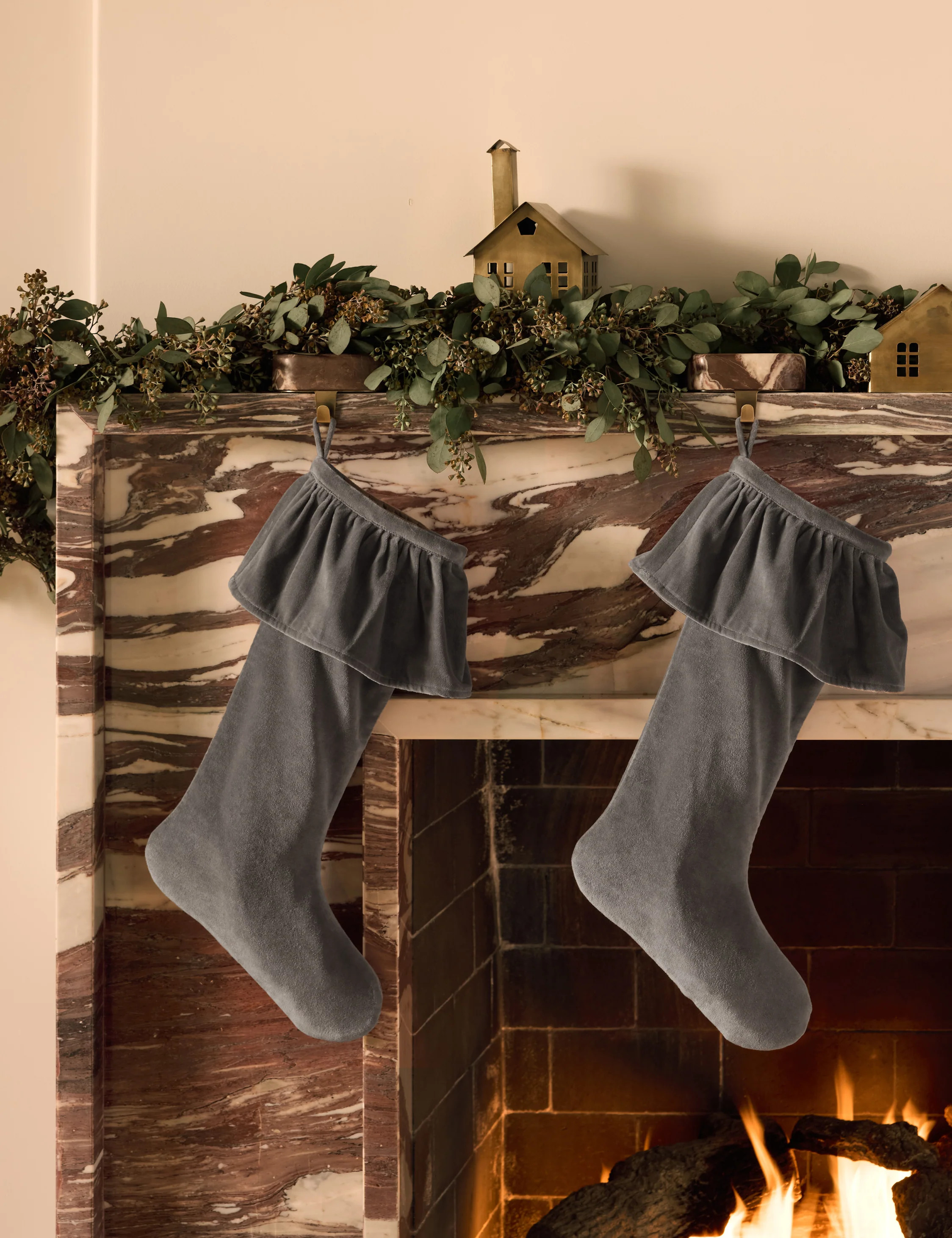 Mauree Velvet Stocking | Lulu and Georgia 