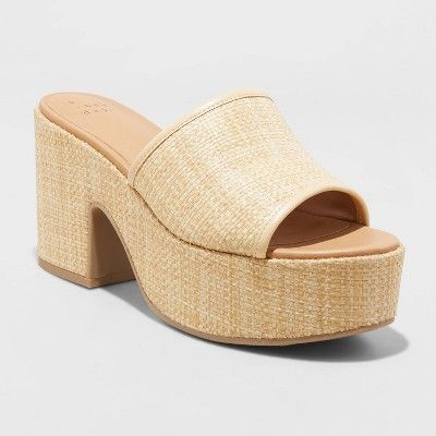 Women's Ricky Platform Heels with Memory Foam Insole - A New Day™ | Target