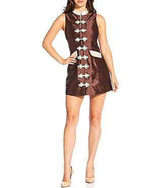 Mestiza New York Tamara Mandarin Collar Neck Sleeveless Mini Dress - 2 | Dillard's