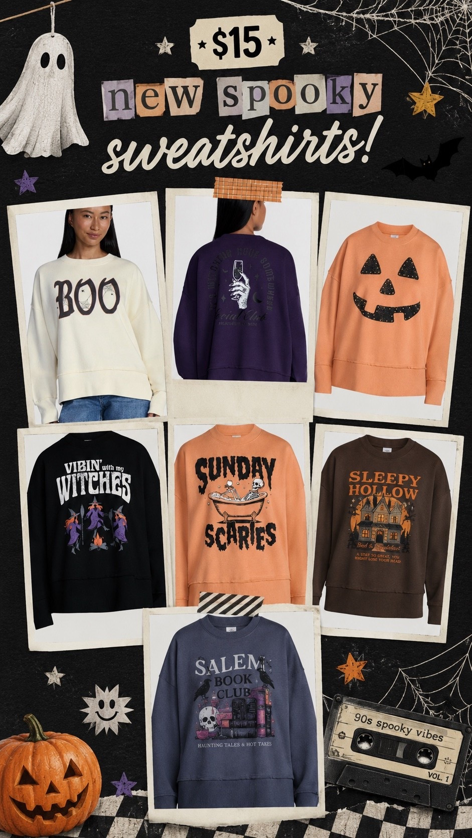 Halloween style. Halloween sweatshirts. Walmart style