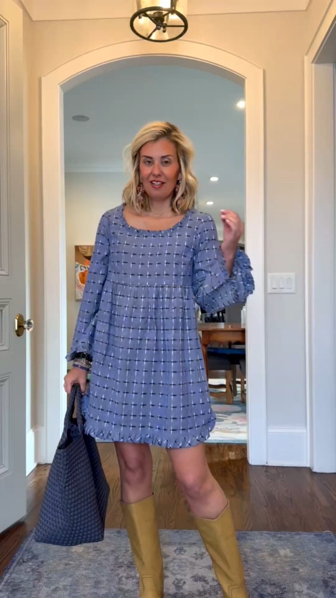 The silhouette of this dress is a yes! Wear this now with boots then summer with sandals! I wear an xs.

#LTKOver40 #LTKmomlife #LTKdayinmylife