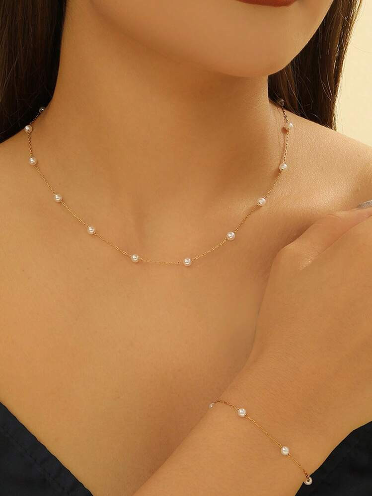 Gold/Pearl Set | SHEIN