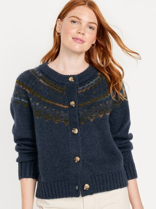 Fair Isle Cardigan Sweater for Women | Old Navy (US)