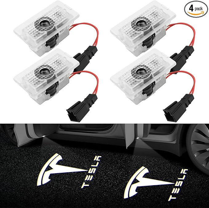 Farmogo Car Door LED Logo Projector puddle lights Ultra-Bright Welcome Light 3D Laser Ghost Shado... | Amazon (US)