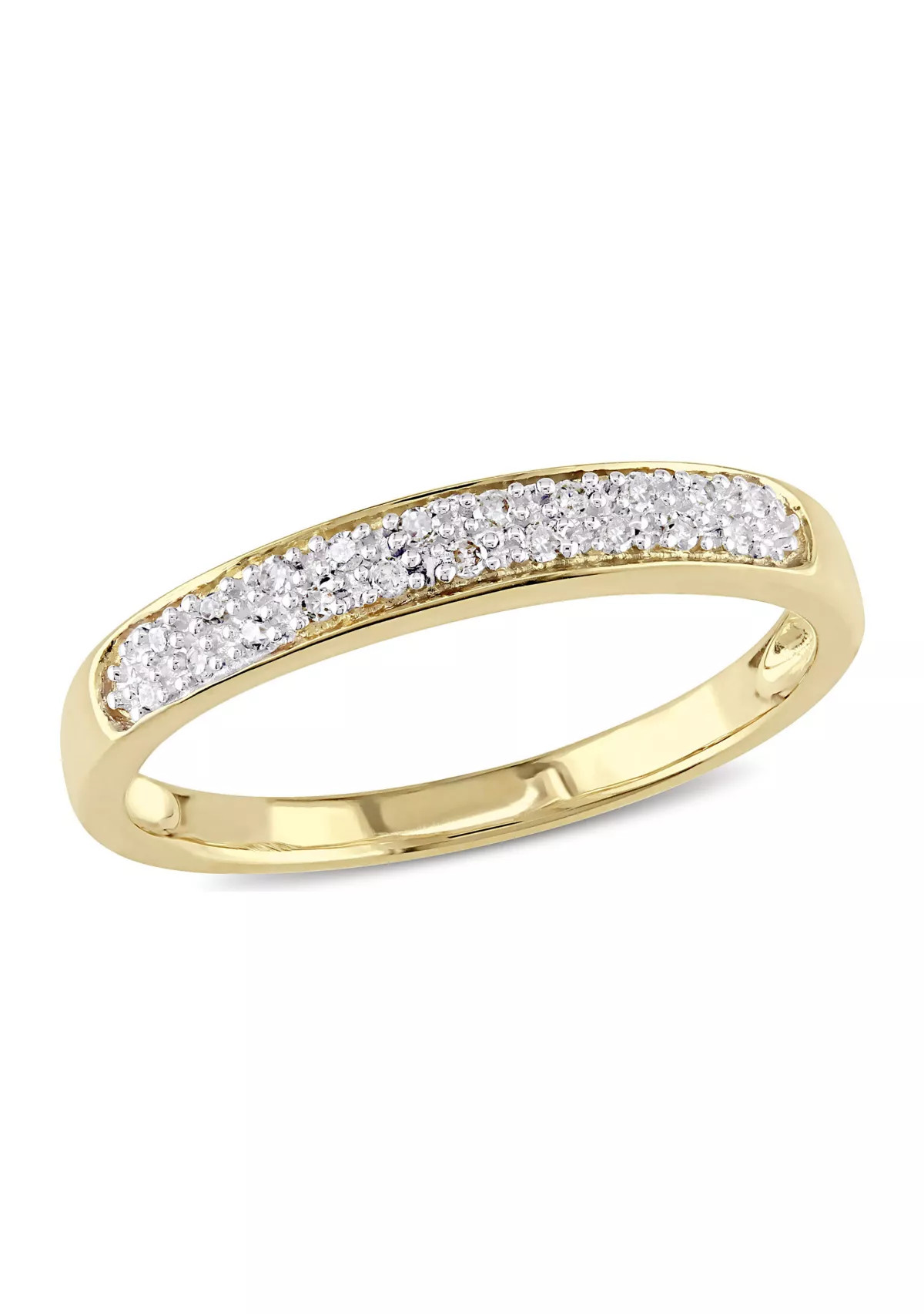 Belk & Co.1/10 ct. t.w. Diamond Anniversary Band in 10K Yellow Gold | Belk