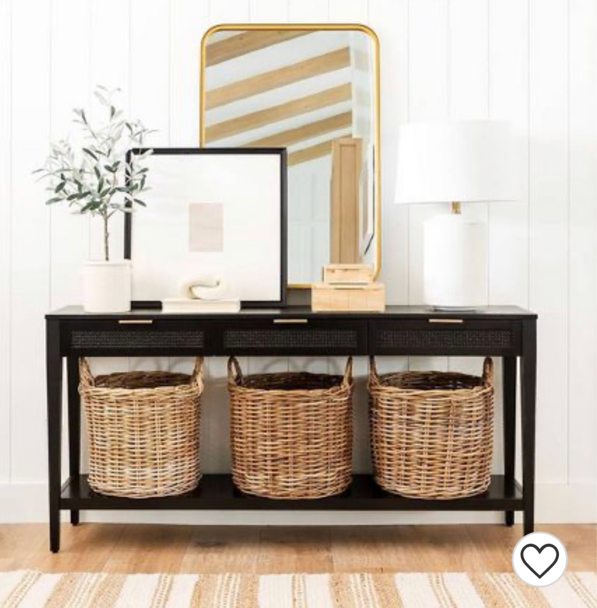 Such a lovely console! I love the 3 drawers and you can seen the possibilities are endless when it comes to decorating!

#LTKhome #LTKSale #LTKfamily