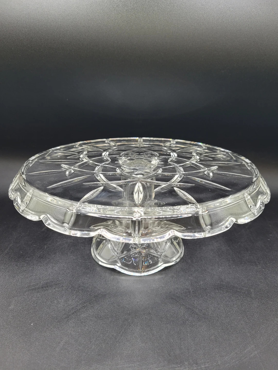 Gorham Crystal "lady Anne" Round Cake Stand - Etsy | Etsy (US)