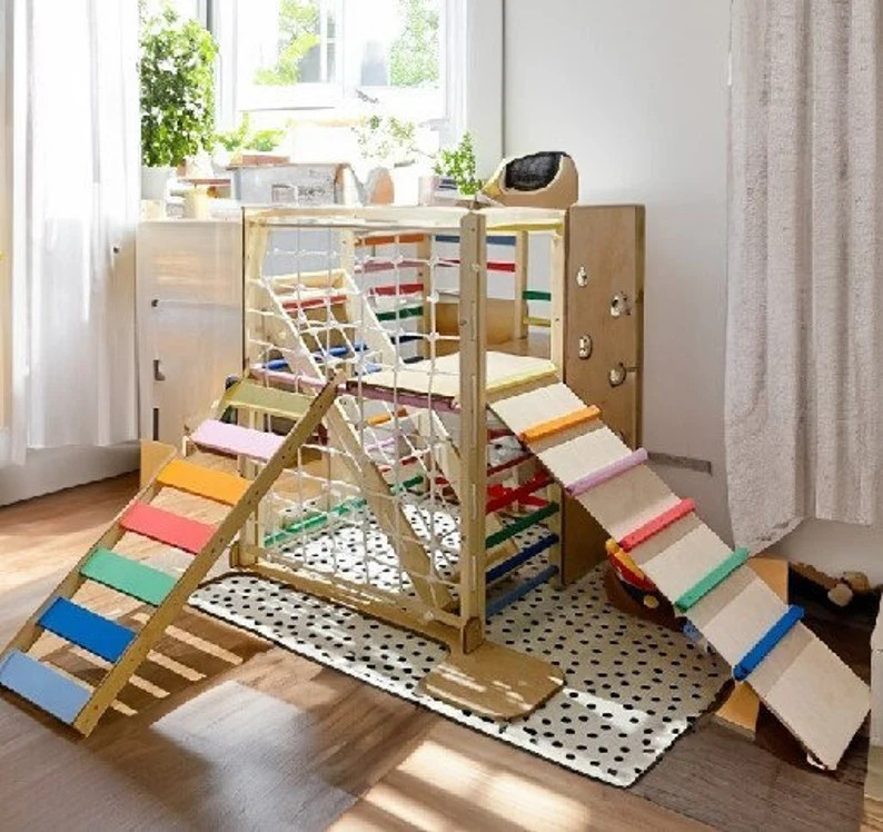 H 118 Cm / 465 in Square Gym for Toddlers Climbing Frame - Etsy | Etsy (US)