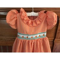 Thanksgiving Pumpkin Bishop Dress For Children | Etsy (US)