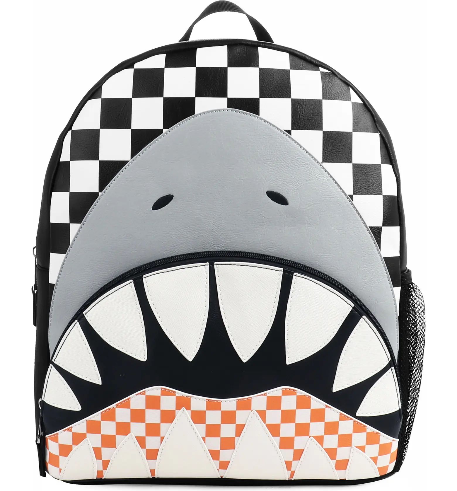 OMG Accessories Kids' Shark Checkered Large Backpack | Nordstrom | Nordstrom
