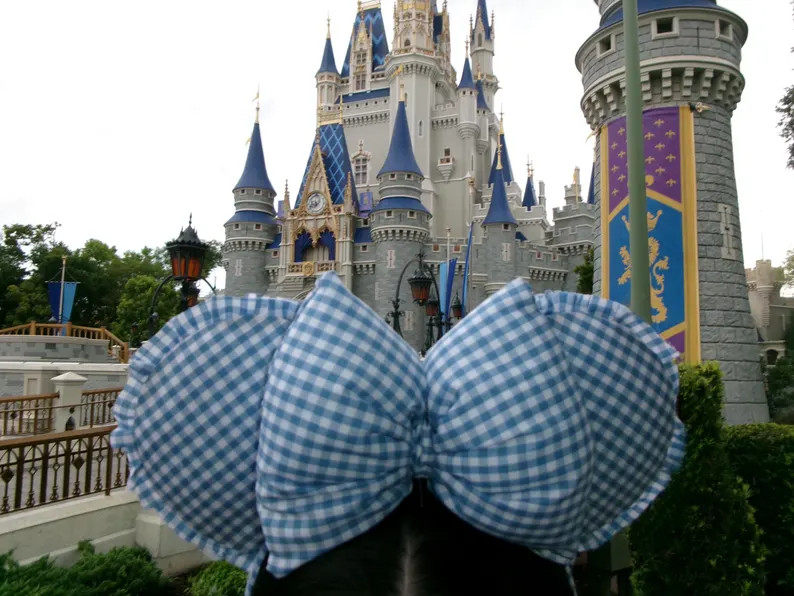 Gingham Minnie Ears Headband | Classic Plaid Disney Inspired Mouse Ears | Matching Theme Park Out... | Etsy (Global)