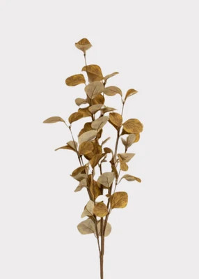 Autumn Yellow Artificial Eucalyptus Leaf Branch - 34.5" | Afloral