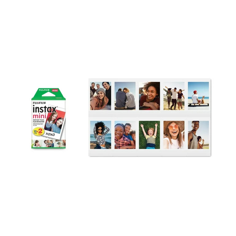 Fujifilm Instax Mini Twin Film Pack (20 Photos) | Walmart (US)