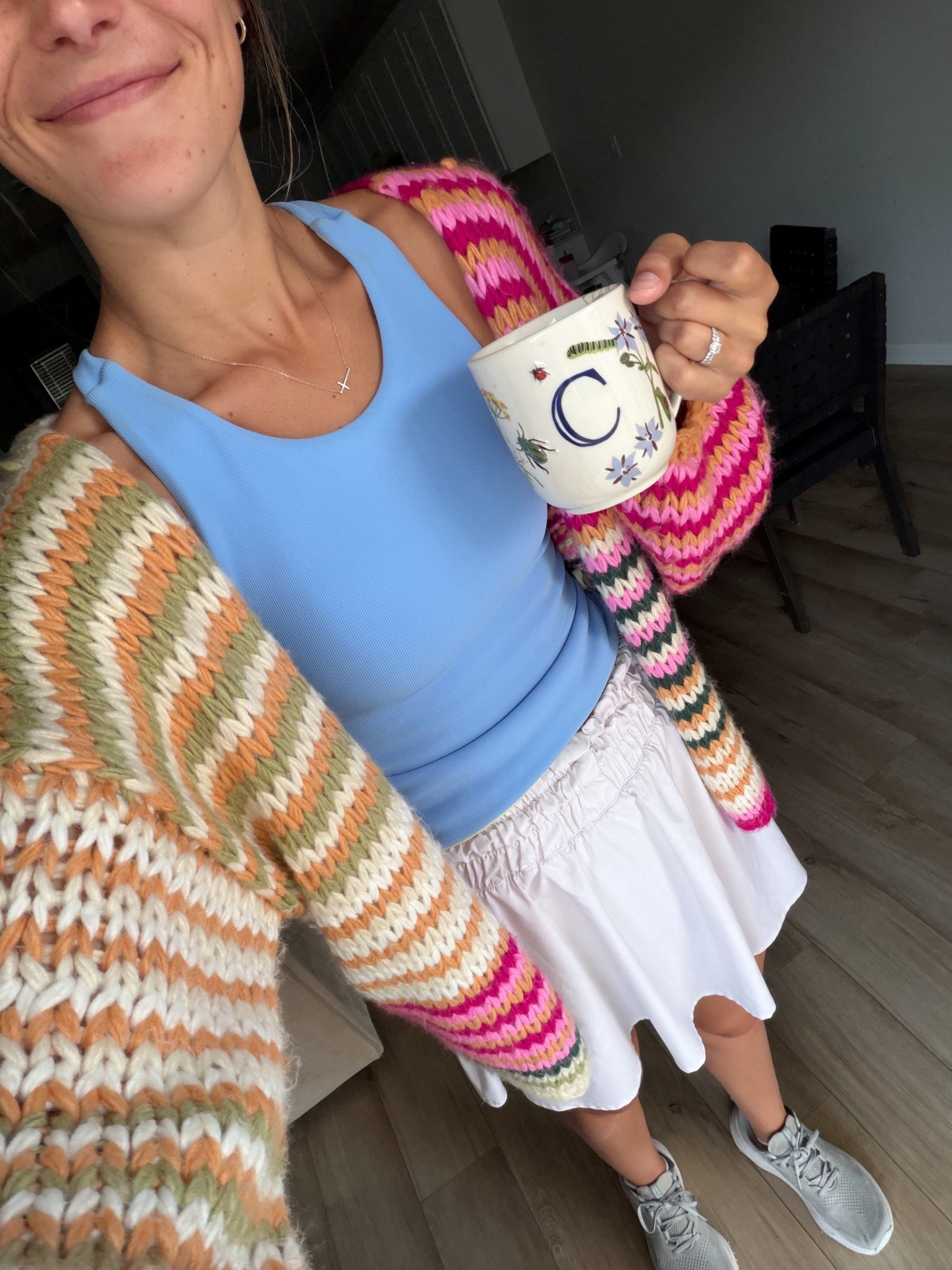Today’s ootd feat. All my favorites: Crz yoga skirt I style so many different ways, salt project reversible tank, and coco McCall colorful cardigan (can’t link) 
-
everyday style, everyday mom, everyday mama style, salt project, athleisure outfit, stay at home mom, sahm outfit 

#LTKdayinmylife #LTKmomlife #LTKootd