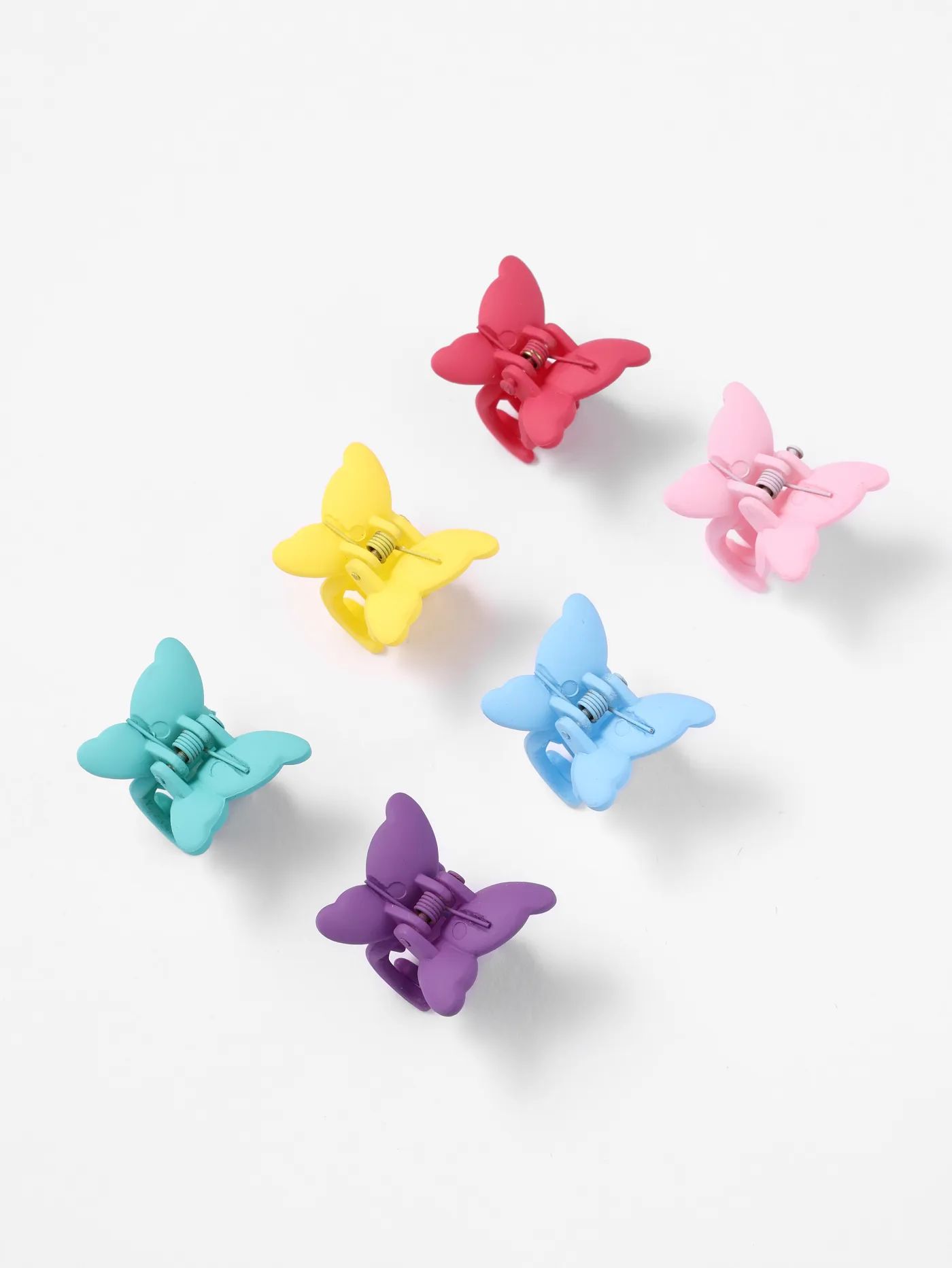 6pcs Colorful Butterfly Shaped Hair Claw - Cider | Cider
