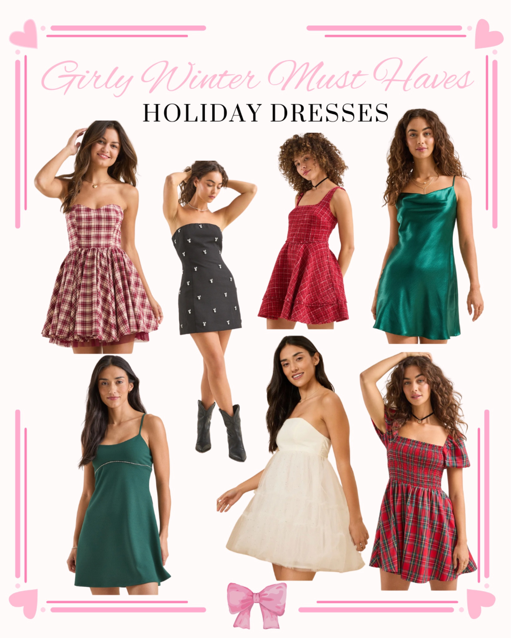 Girly Holiday Dresses🎄🎀

#LTKStyleTip #LTKSeasonal #LTKHoliday