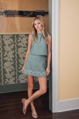 Mustique Skirt -  Moss Oxford | Julia Amory