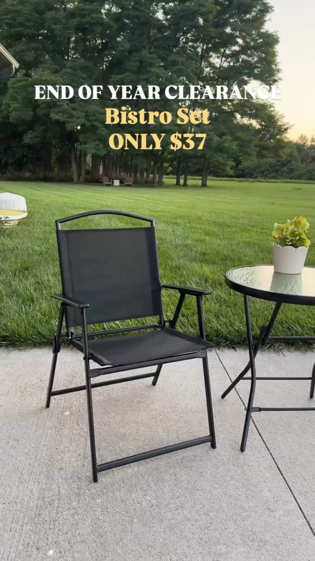 Walmart bistro set 💛