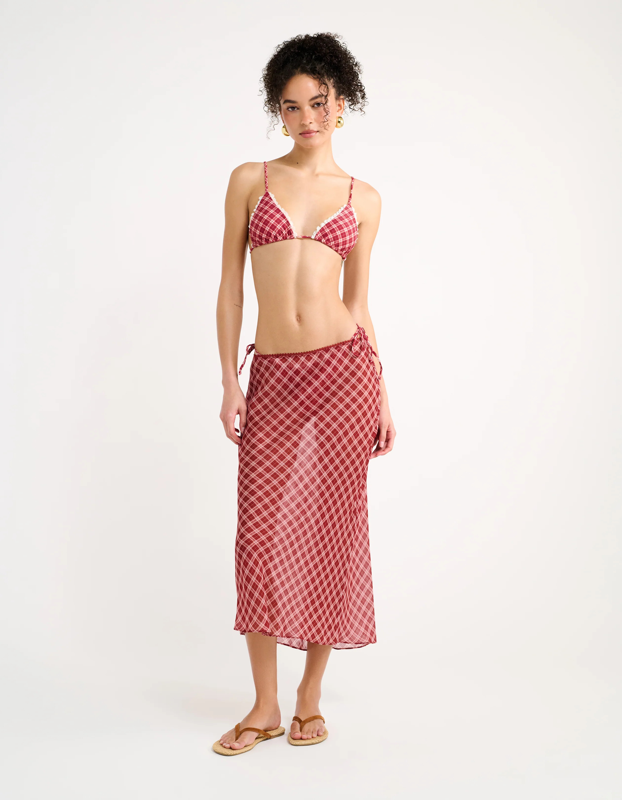 Stroll Midi Skirt | Country Check | Rumored