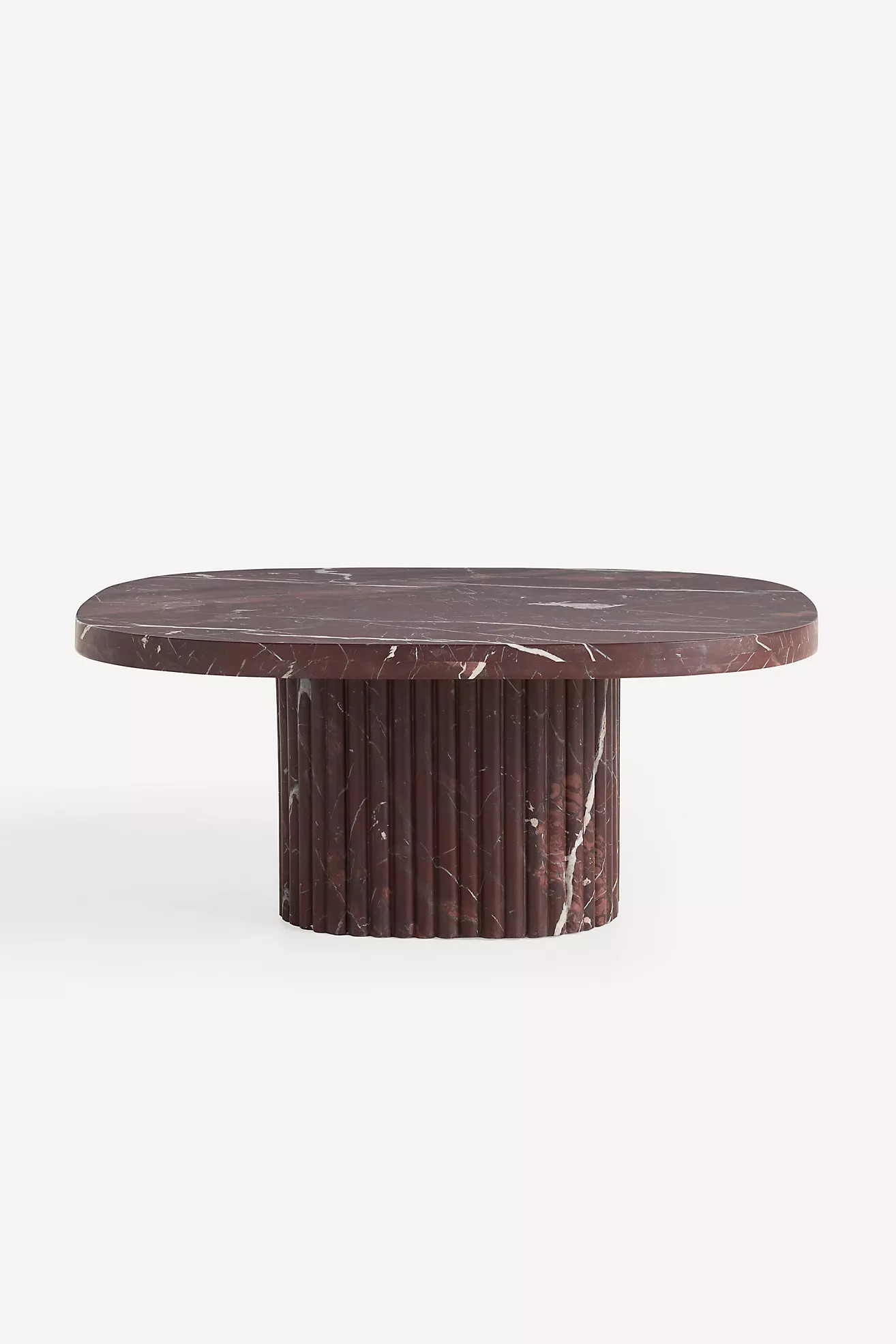 Kanta Square 36" Fluted Marble Coffee Table | Anthropologie (US)