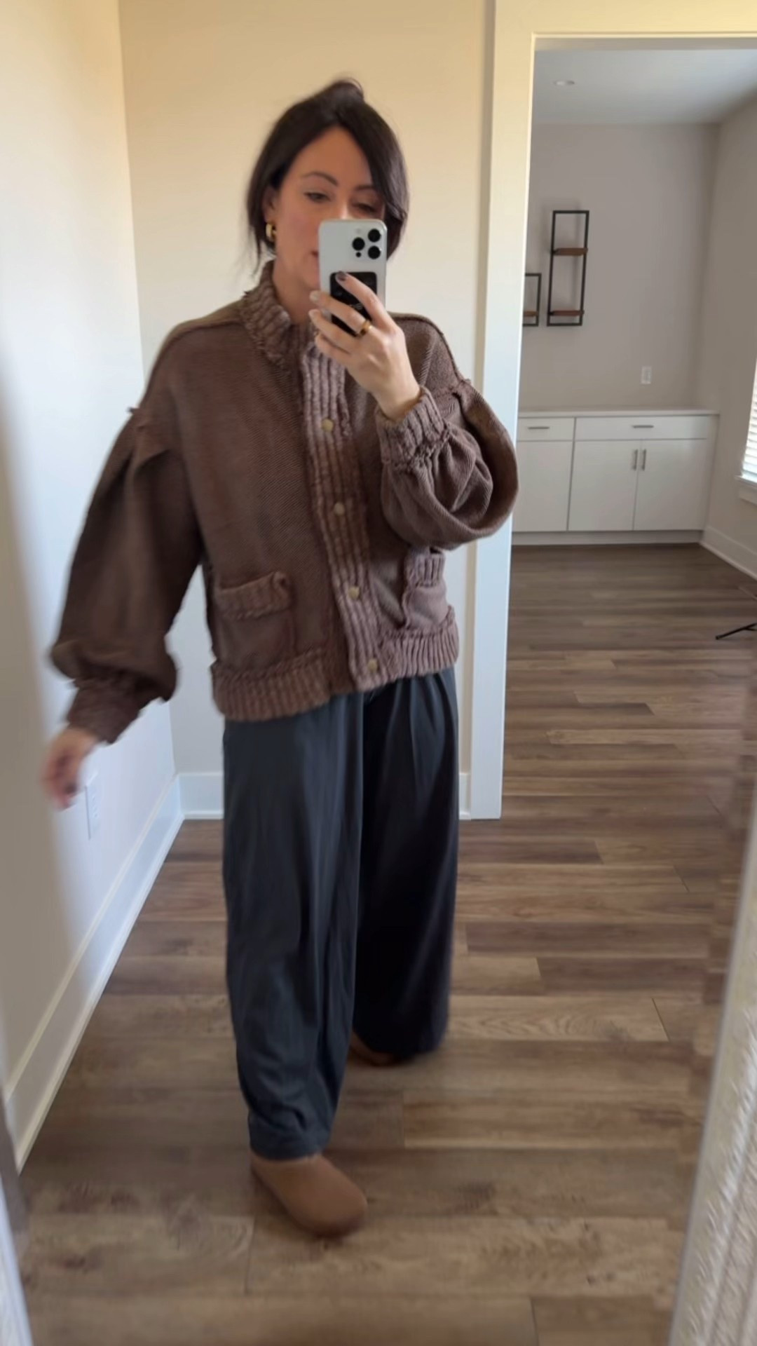 • small sweater 
• small pants 
• size down in clogs 

#LTKStyleTip #LTKFindsUnder50 #LTKSeasonal