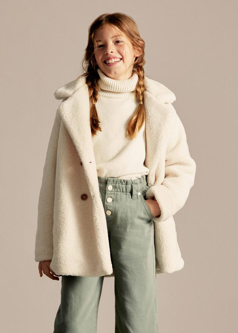 Faux shearling coat | MANGO (US)