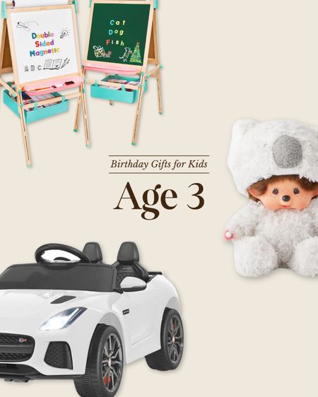 Birthday gifts for kids: age 3 - find the full guide at ChrisLovesJulia.com 

Toy driving car, art easel, baby dollls

#LTKFamily #LTKKids #LTKGiftGuide