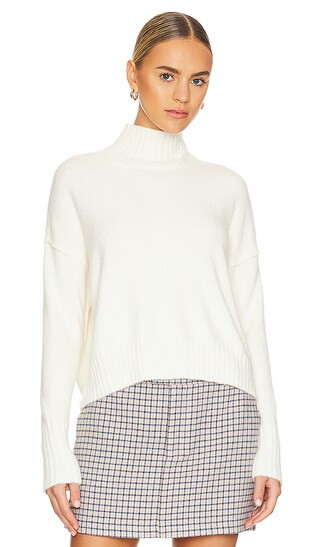 Vancouver Turtleneck Top in Ivory | Revolve Clothing (Global)