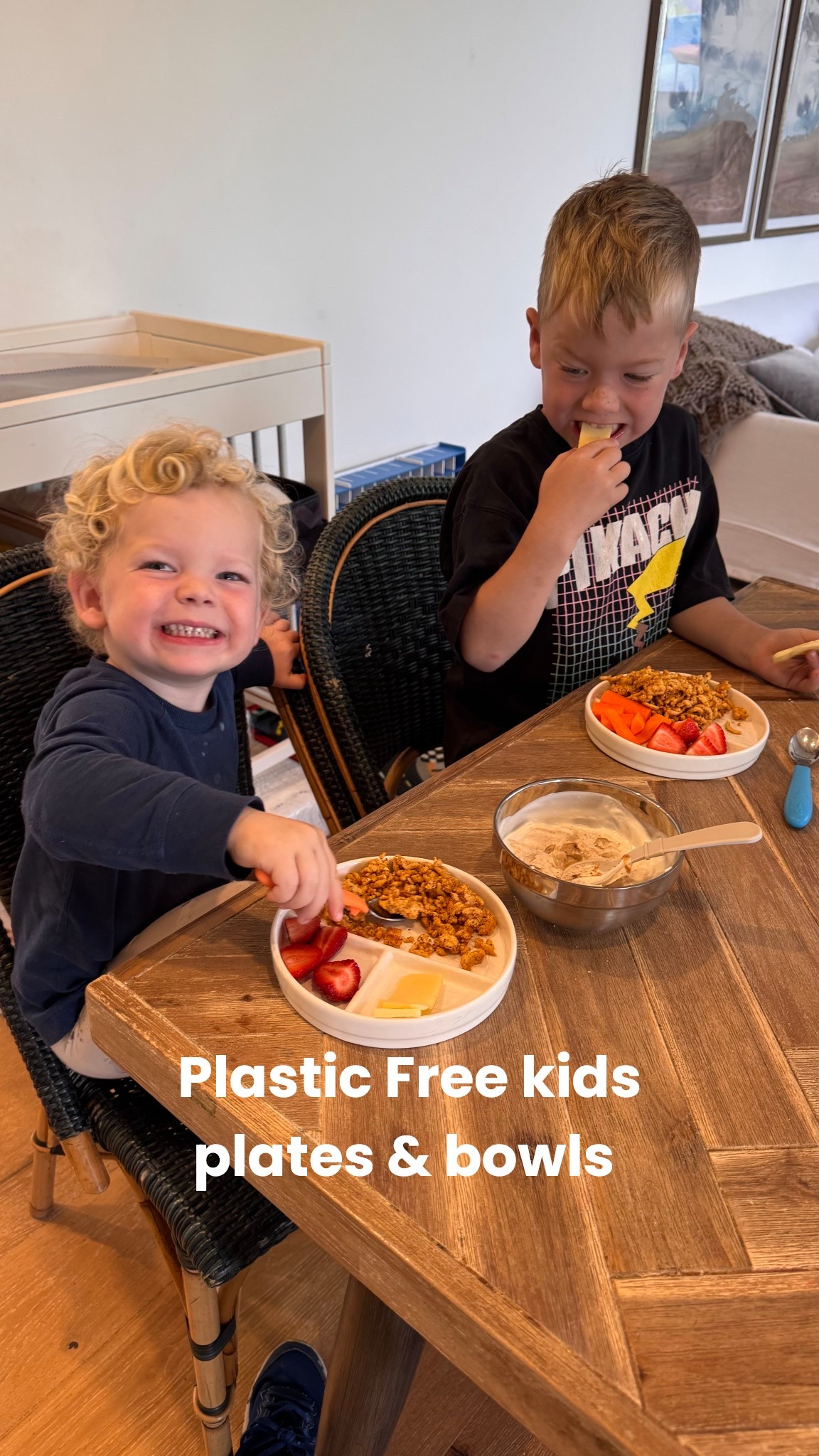 We’re doing our best to limit the amount of plastics exposure our kids get and it started with swapping out their plastic plates and bowls with these 💙🍽️

#LTKBaby #LTKFamily