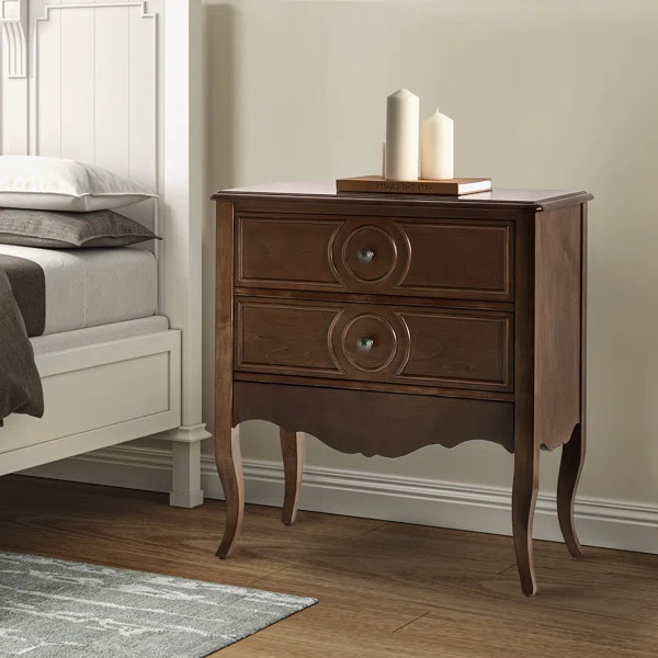 Arbin 3-Drawer Nightstand with Charging Station | Wayfair North America