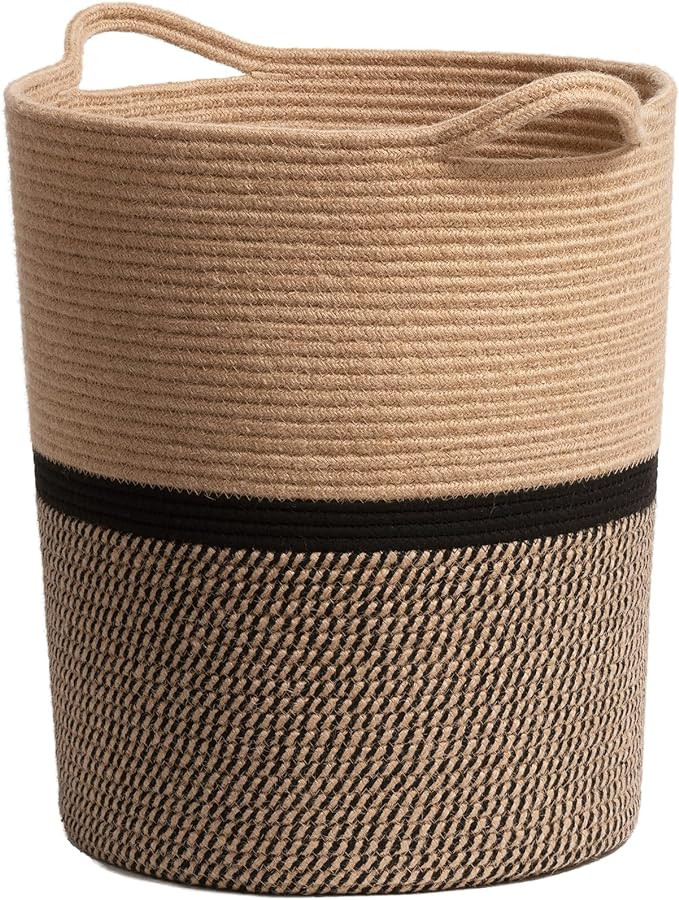 INDRESSME Wicker Laundry Hamper Tall Laundry Basket for Blankets, Clothes, Toys, Woven Storage Ba... | Amazon (US)