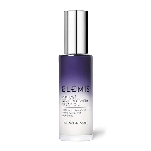ELEMIS Peptide4 Night Recovery Cream-Oil | Ultra Moisturizing Milky Nighttime Treatment Deeply Hy... | Amazon (US)