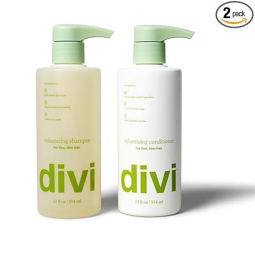 Divi Shampoo and Conditioner Set for Women and Men - Hair Care Duo for All Hair Types, Adds Volum... | Amazon (US)