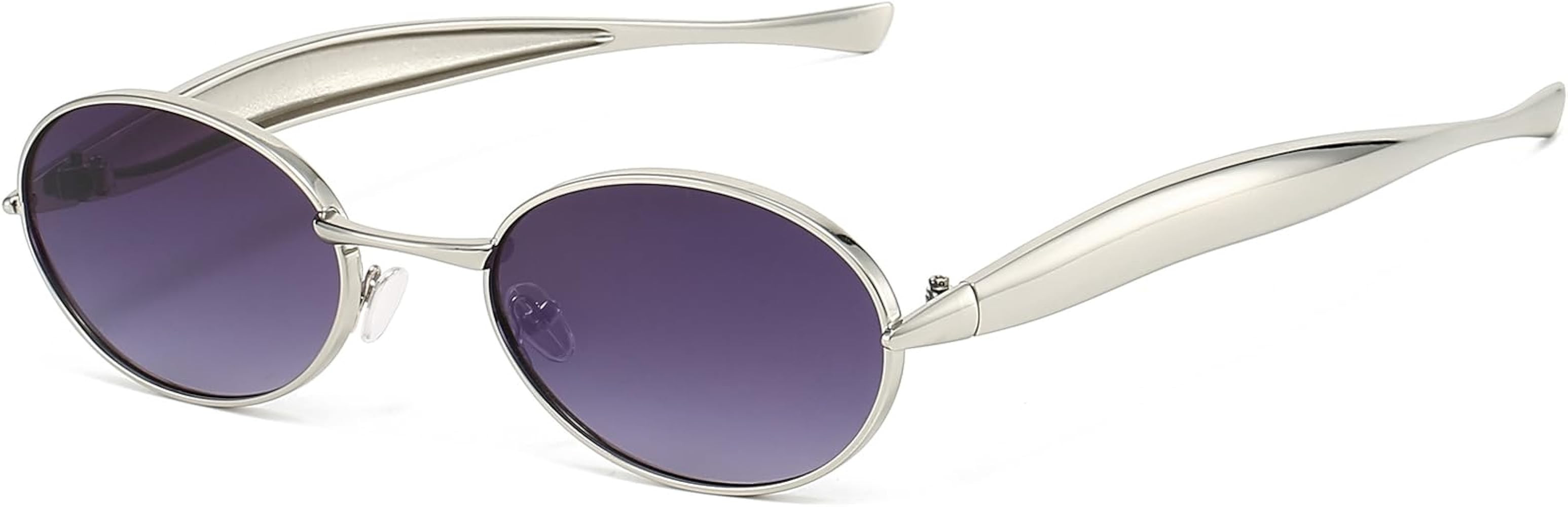 AIEYEZO Retro Oval Sunglasses for Women Men Fashion Gold Frame Sardine Sun Glasses Suitable for S... | Amazon (US)