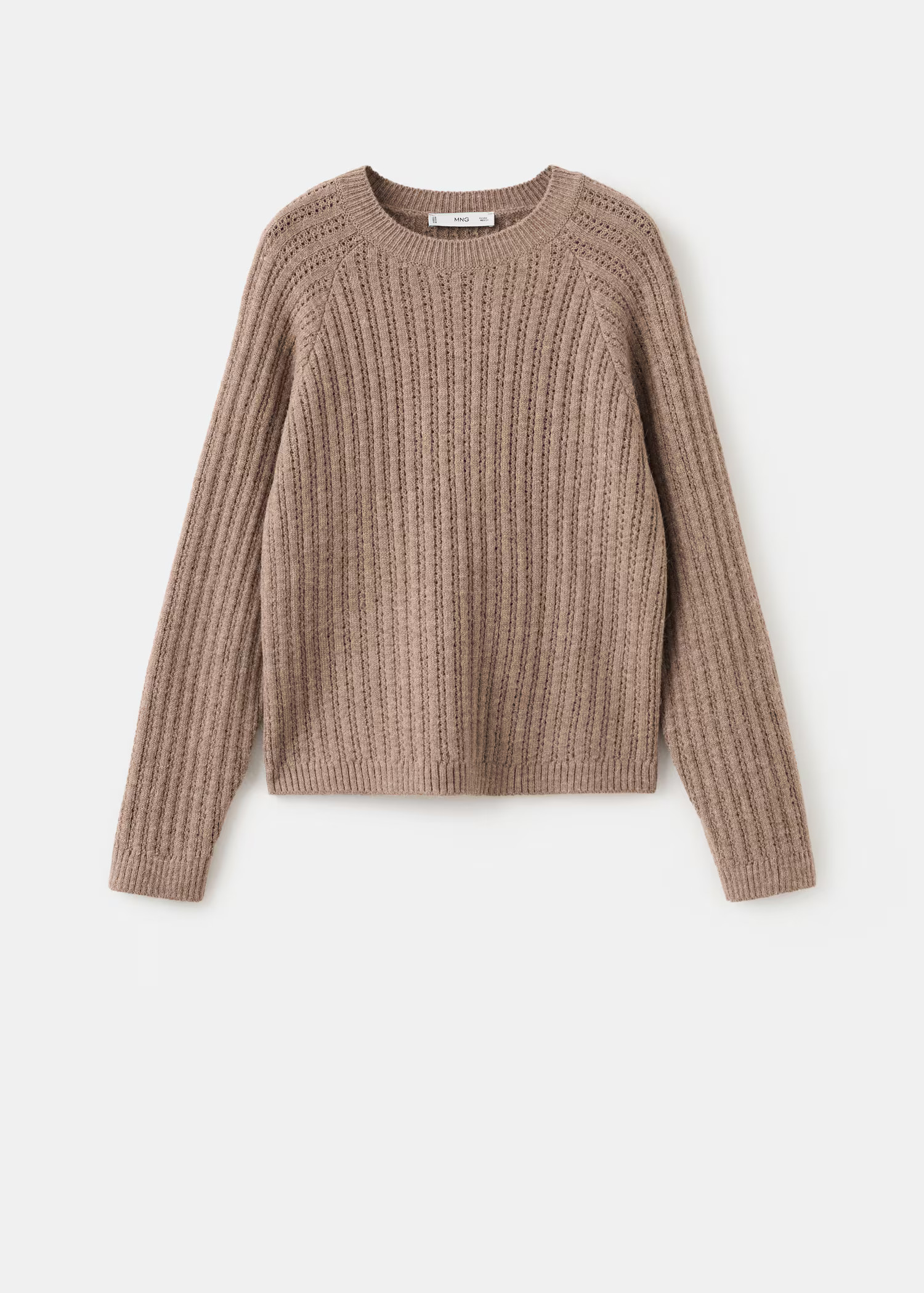 Knit sweater with lace pattern | Mango (US/MX/AU)