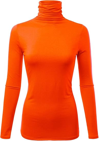 Womens Premium Long Sleeve Turtleneck Lightweight Pullover Top Sweater (S-3X, Made in USA) | Amazon (US)