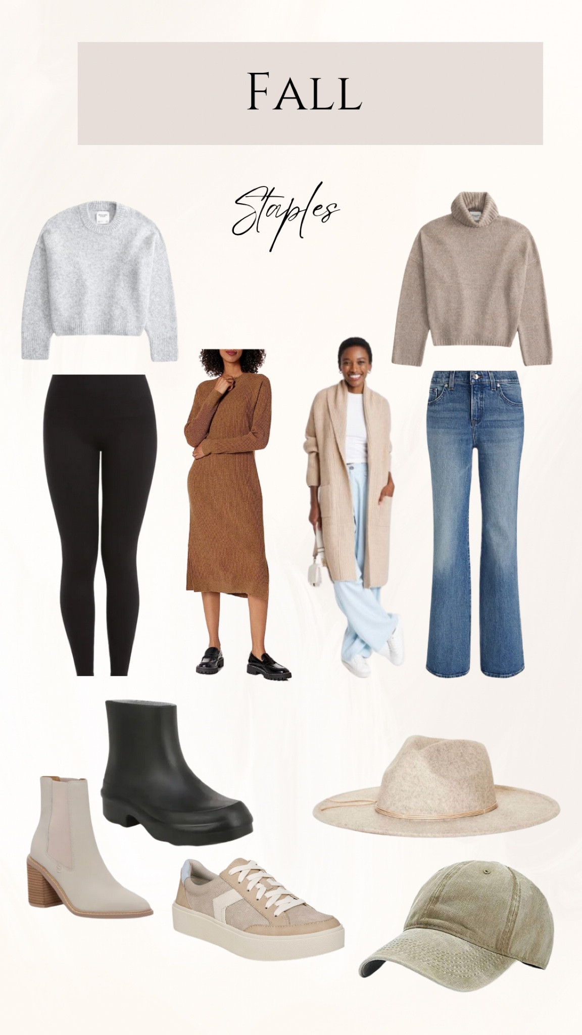 Fall Staples. Fall Capsule Wardrobe. Boots. Fall Outfits. 

#LTKstyletip #LTKSeasonal #LTKfindsunder100