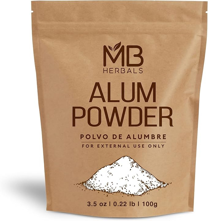 MB Herbals Alum Powder 100 Gram (3.5 oz) | Deodorant | After Shave | Leather Fabric and Paper Mor... | Amazon (US)