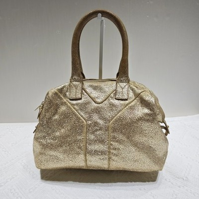 Yves Saint Laurent Gold-tone Easy leather tote | eBay US